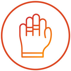 Vector Design Ring in Hand Icon Style