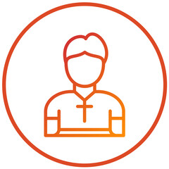 Vector Design Pastor Icon Style