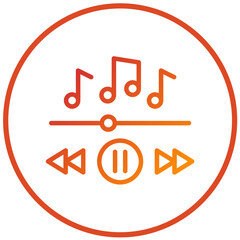 Vector Design Music Icon Style