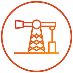 Vector Design Oil Pump Icon Style