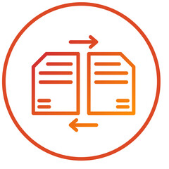 Vector Design Comparison Icon Style