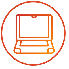 Vector Design Laptop Icon Style