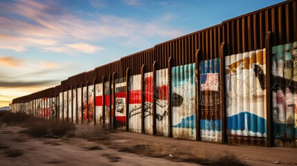 Naklejka premium resistance boarder wall