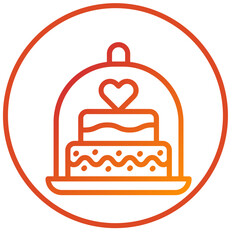 Vector Design Cake Dome Icon Style