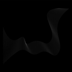 Line art abstract wavy movement modern dynamic look
