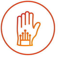 Vector Design Wired Gloves Icon Style