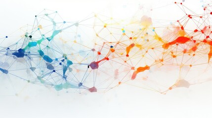 Obraz premium nodes data background white