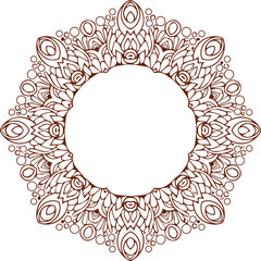 Beautiful flower art and mandala vector design