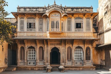 Obraz premium Indian haveli with stunning traditional design 