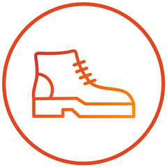 Safety Boot Vector Design Icon Style