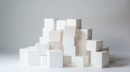 modern box white background