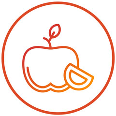 Apple Vector Design Icon Style