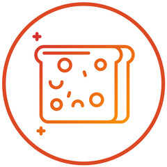 Whole Wheat Bread Vector Design Icon Style