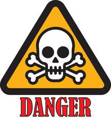 skull danger sign