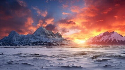 snow fire and ice background