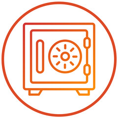 Vector Design Safe Box Icon Style