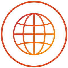 Vector Design Worldwide Icon Style