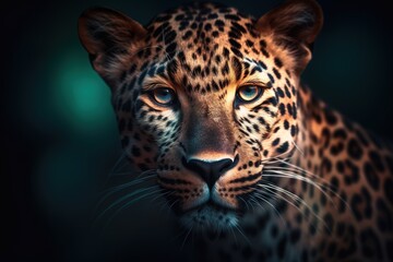 Obraz premium close up portrait of a leopard