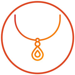 Vector Design Necklace Icon Style