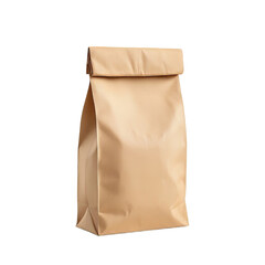 Empty Beige Paper Bag Ready for Branding