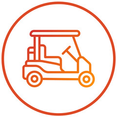 Vector Design Golf Cart Icon Style
