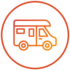 Vector Design Caravan Icon Style