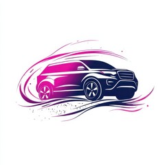 Speeding SUV for Dynamic Design, Abstract Background.