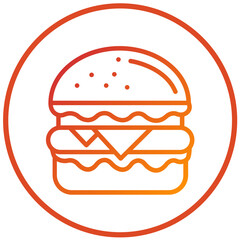 Vector Design Burger Icon Style