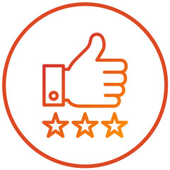 Vector Design Food Review Icon Style