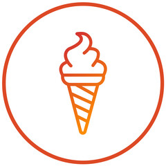 Vector Design Ice Cream Icon Style