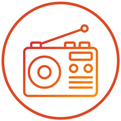 Vector Design Radio Icon Style