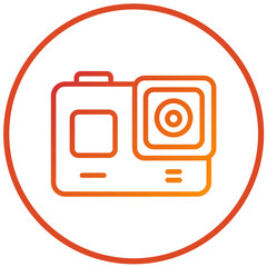 Vector Design Action Camera Icon Style