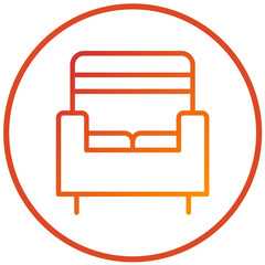 Vector Design Armchair Icon Style