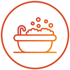 Vector Design Bathtub Icon Style