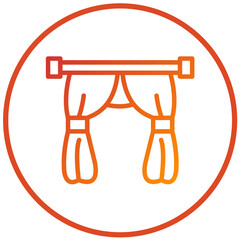 Vector Design Curtains Icon Style