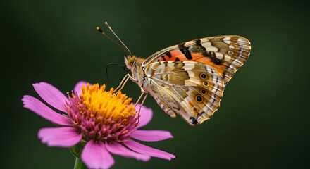 Stunning Macro Shot of a Colorful Butterfly