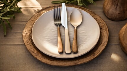 utensils cutlery table setting