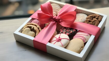 decorated cookie gift box
