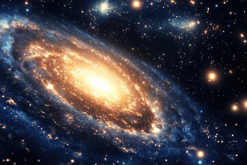 Fototapeta premium Interstellar Galaxy Nebula in Deep Space