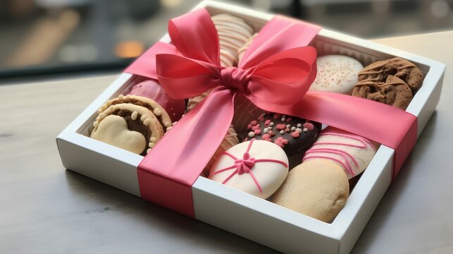 decorated cookie gift box