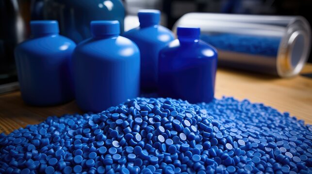 material blue resin pellets