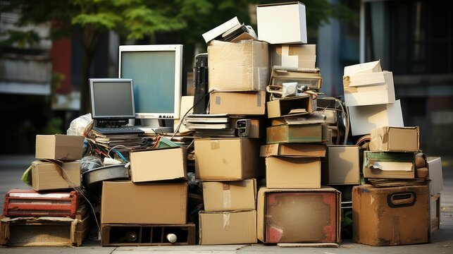 items boxes of junk