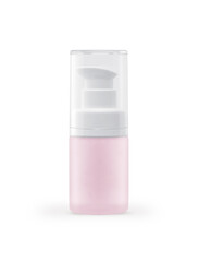 Small Bottle Pastel Color for spray isolated on white background