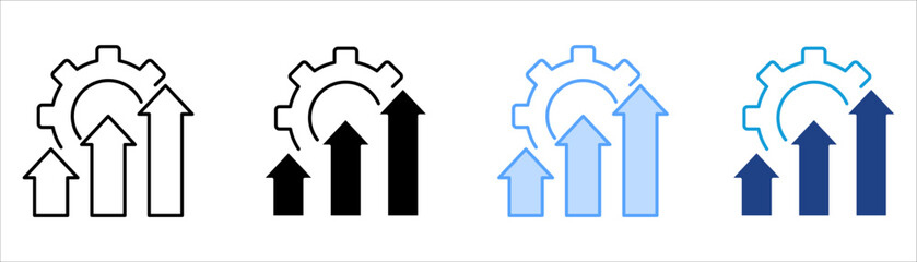 Improvement Icon Set Multiple Style Collection