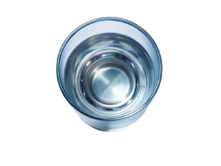 glass ball on white background