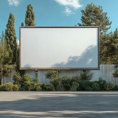 Obraz premium Blank Billboard in Urban Landscape
