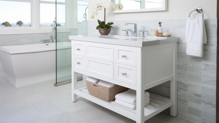 marble white bathroom vanity