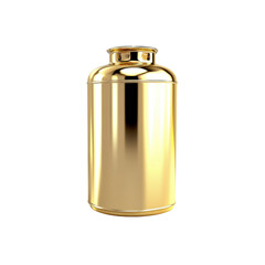 Golden Cylindrical Container Luxury and Prestige