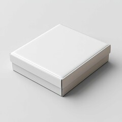 Fototapeta premium Blank White Gift Box Mockup