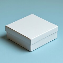 Fototapeta premium Blank White Gift Box - Simple Packaging Design